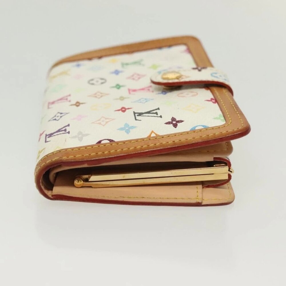 LOUIS VUITTON Multicolor Portefeuille Viennois Wallet White M92987 Auth 130787 - Picture 3 of 16